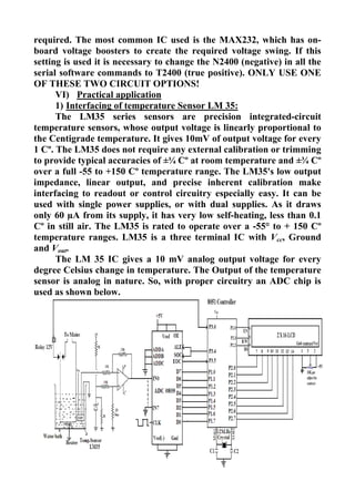 Sensors and microcontroller interfacing | PDF
