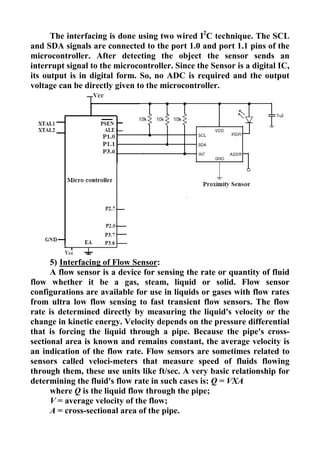 Sensors and microcontroller interfacing | PDF