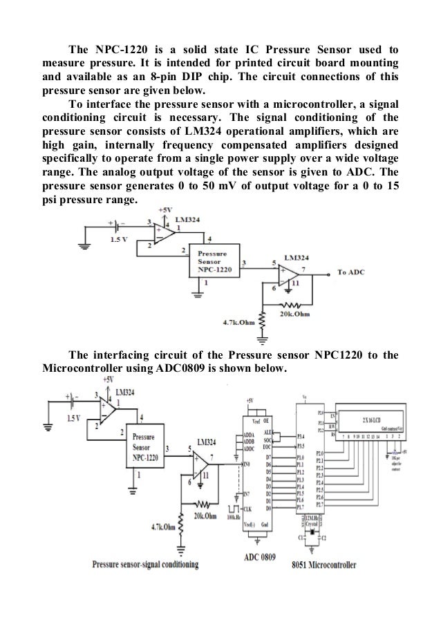 Sensors and microcontroller interfacing