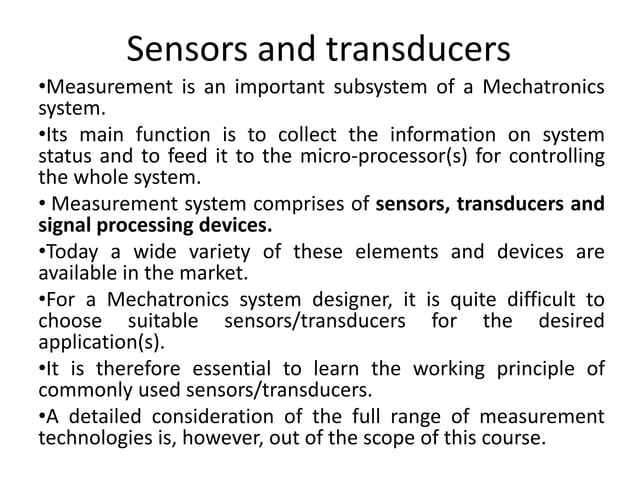 Sensors and transducers 1.ppt | Physics | Science