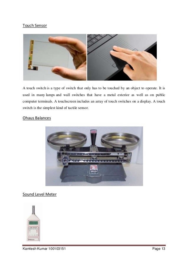 Sensors in Everyday Life