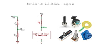 Diviseur de resistance + capteur
 