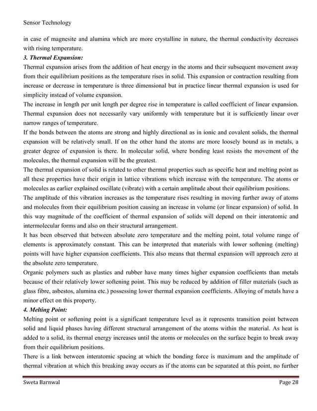 Sensors fundamentals and characteristics, physical principle of sensing PDF