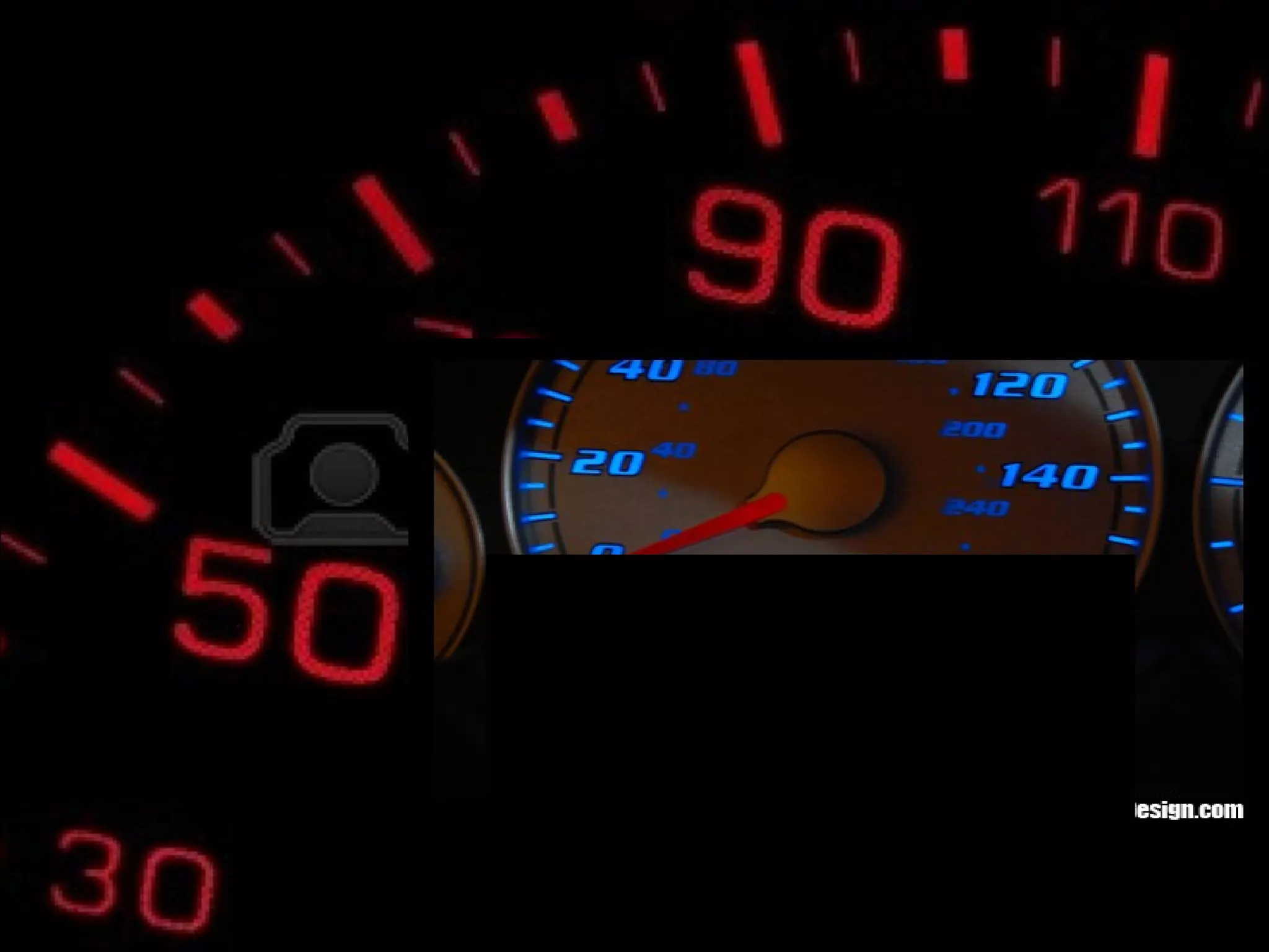 An another (specifically neon) Odometer. 
 