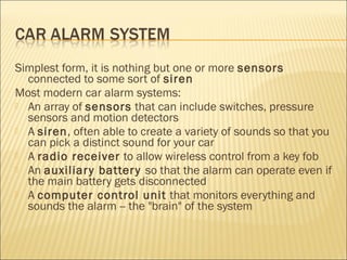 Sensors In Automobiles | PPT