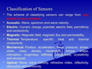 Comprehensive Overview of Sensors and Their Applications in Modern ...