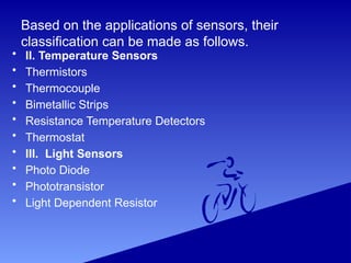 Comprehensive Overview of Sensors and Their Applications in Modern ...