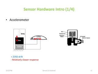 android development tutorial accelerometer tutorial... Sensors on android | PDF