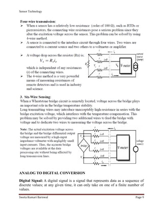 Sensor technology module-3-interface electronic circuits | PDF