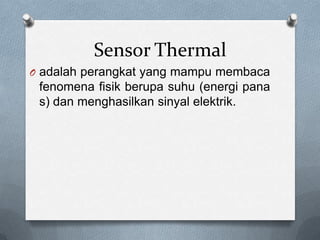 Sensor thermal | PPTX