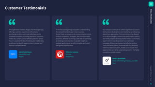 S
t
a
t
e
o
f
M
o
b
i
l
e
2
0
2
5
C
o
p
y
r
i
g
h
t
©
S
e
n
s
o
r
T
o
w
e
r
91
Among Brazilian retailers, Magalu has the largest app,
offering a seamless experience with exclusive
purchasing conditions, a broad seller base, and a
complete ecosystem, including payments, insurance,
media ads, content, and an affiliate platform. Sensor
Tower is essential for benchmarking and market data,
enabling us to identify opportunities, innovate, and
maintain competitiveness.
In the fast-paced gaming ecosystem, understanding
the competitive landscape is key to success.
SensorTower empowers us to uncover creative trends,
analyze competitors’ strategies, and monitor market
dynamics. Whether launching a new title or optimizing
an existing one, it provides invaluable insights to
evaluate performance, amplify strengths, and unlock
new growth opportunities.
Our company continues to achieve significant success in
both product development and marketing by embracing
data-driven approaches. This commitment has allowed
us to refine strategies, enhance key performance metrics,
and swiftly adapt to evolving market trends. For example,
experiments in User Acquisition have optimized
campaign efficiency and supported effective scaling.
Tools like SensorTower, combined with our advanced
internal analytics solutions, enable us to uncover new
opportunities and drive sustainable growth in the highly
competitive mobile market.
GabrieladeSousa
Acquisition Lead
Magalu
ViktoriyaIvanova
UA Lead
Wargaming
DmitrySeverinets
Head of Marketing Analytics, Co-CMO
Vizor
CustomerTestimonials
 