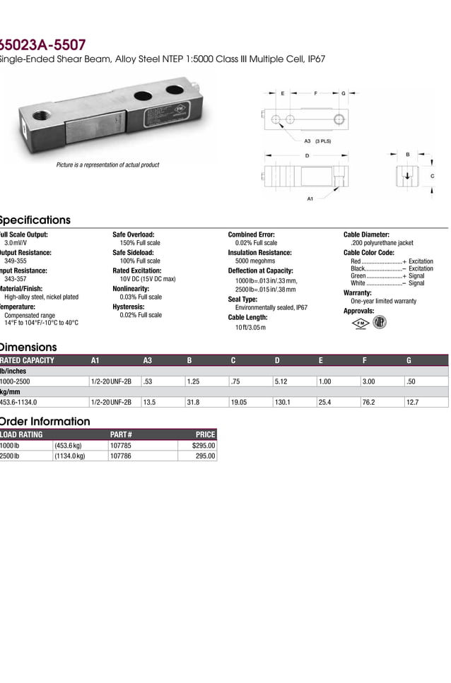 Sensortronics Load Cell Catalog 2015 PDF Commodities Economy