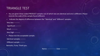 Method Triangle Test SENSORY-EVALUATION.pptx