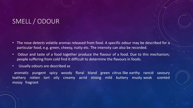 SENSORY-EVALUATION (1).pptx | Perfume and Fragrance | Beauty