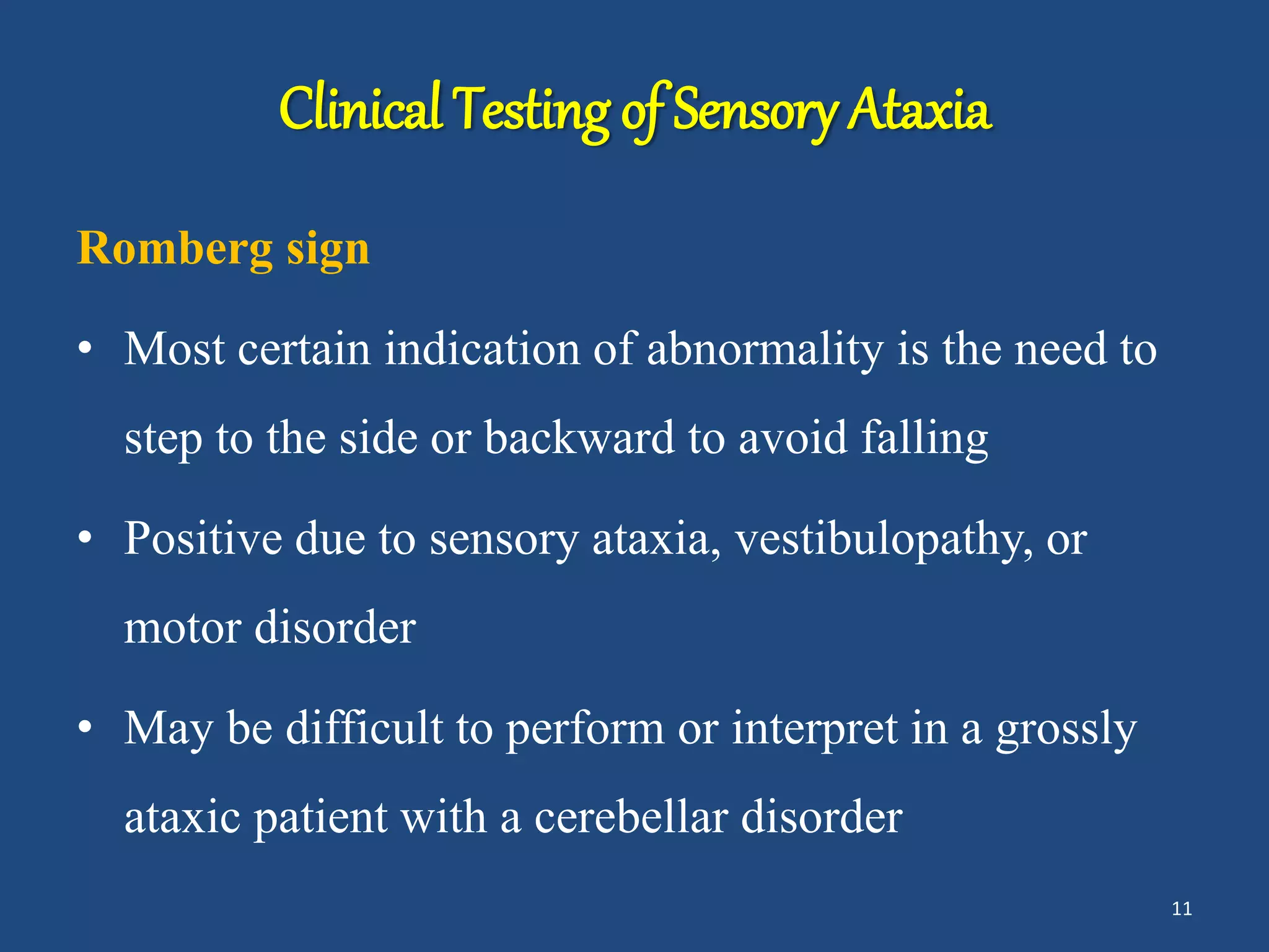 Sensory ataxia | PPTX