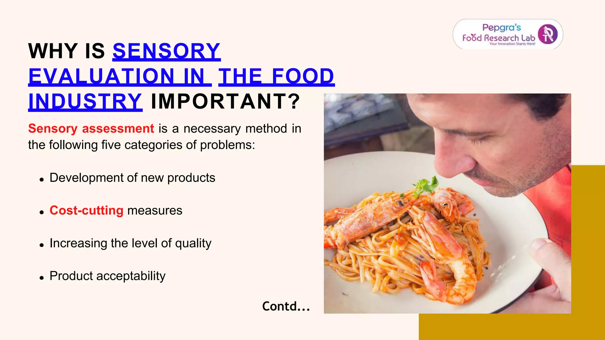 Food Sensory Testing - FoodResearchLab | PPTX