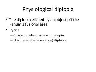 Sensory evaluation of strabismus | PPT