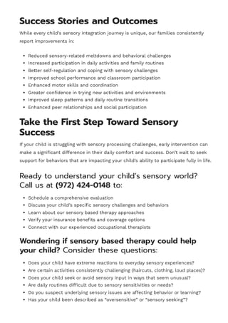 Understanding Sensory Integration and Processing | PDF