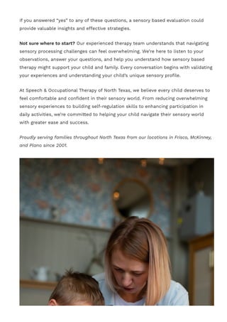 Understanding Sensory Integration and Processing | PDF