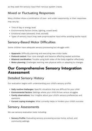 Understanding Sensory Integration and Processing | PDF