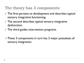 Sensory integration theory pediatric approach | PDF