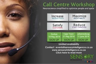 Sensory intelligence call centre workshop 2014