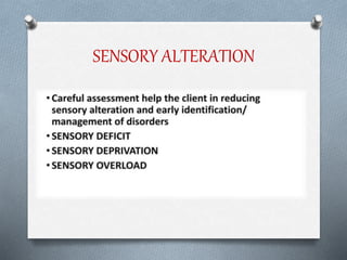 SENSORY NEEDS B.SC. NURSING SEMESTER II. | PPTX