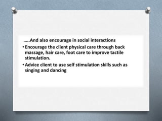 SENSORY NEEDS B.SC. NURSING SEMESTER II. | PPTX