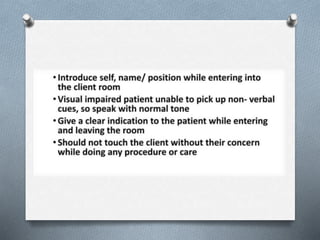SENSORY NEEDS B.SC. NURSING SEMESTER II. | PPTX