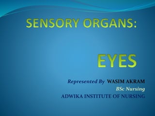 Represented By WASIM AKRAM
BSc Nursing
ADWIKA INSTITUTE OF NURSING
 