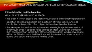 Psychophysics Visual Example Sensory Physiology and Pathology.pptx... | PPTX