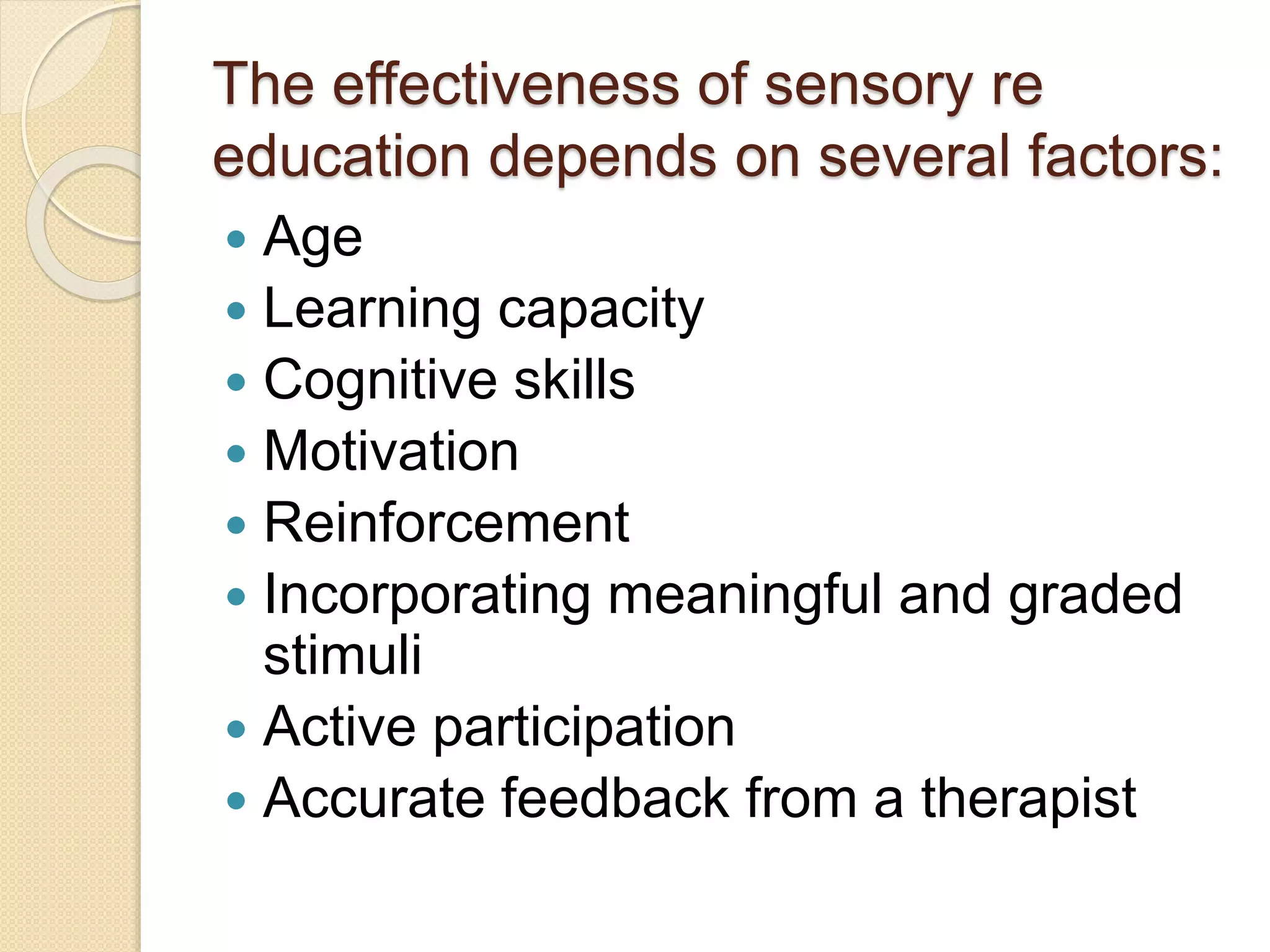 Sensory Reeducation PPT