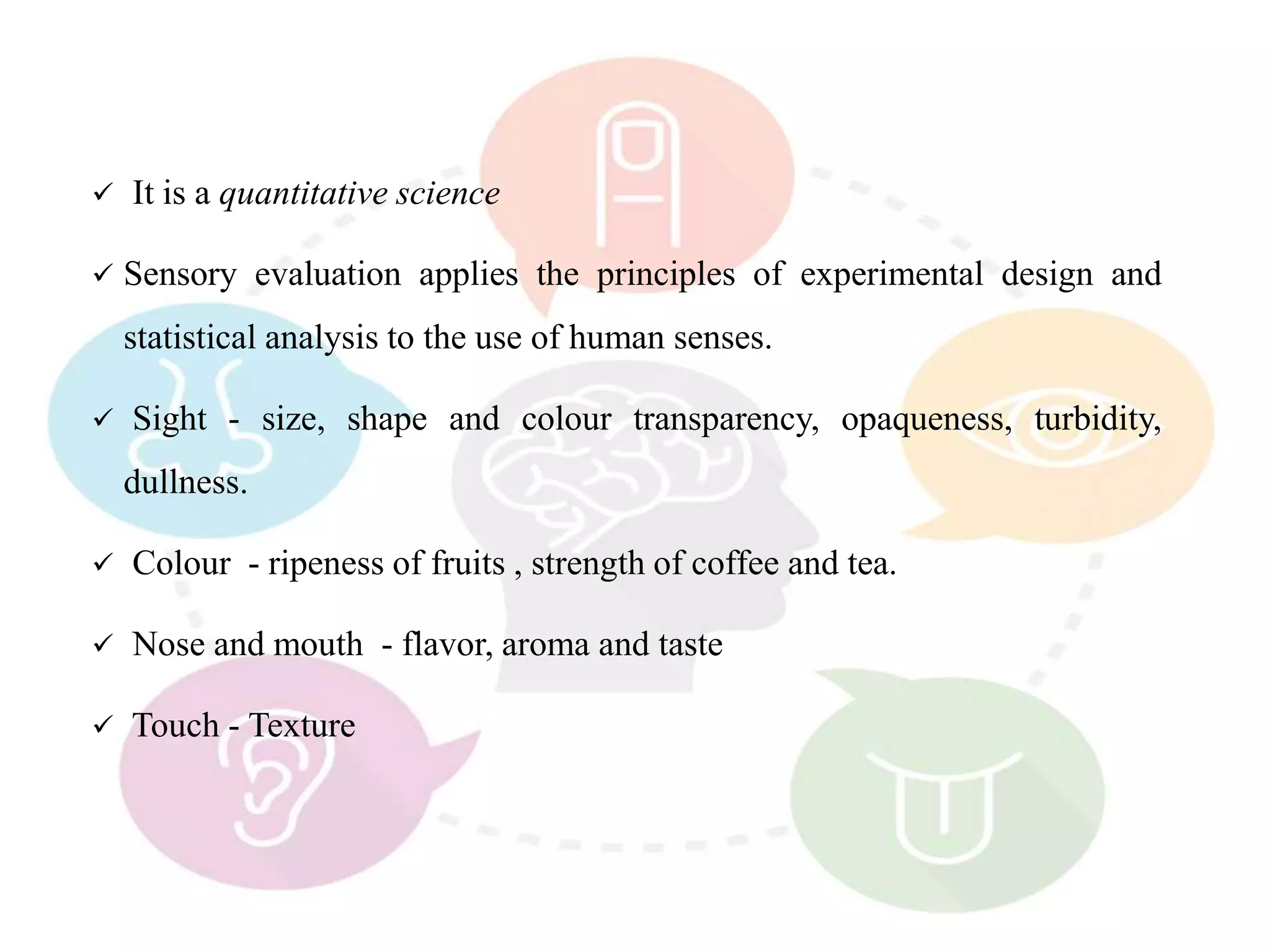 Sensory Evaluation and Quality Control | PPTX