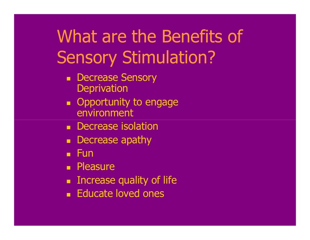 Sensory stimulation what it is and how to use it as an activity inter…