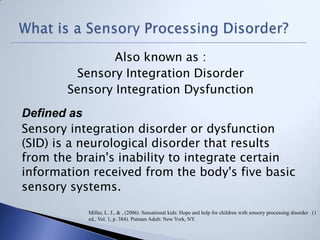 Sensory strategies and issues presentation | PPTX