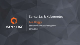Sensu 1.x & Kubernetes
Lee Briggs
Senior Infrastructure Engineer
22/08/2018
 