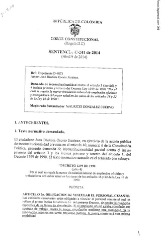 Sent. C 241-14 Continuacion Régimen empleados para hospitales públicos liquidados