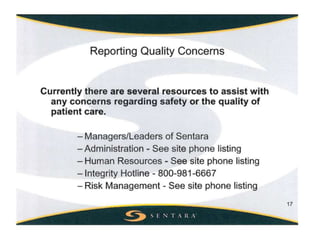 Sentara Orientation PPT