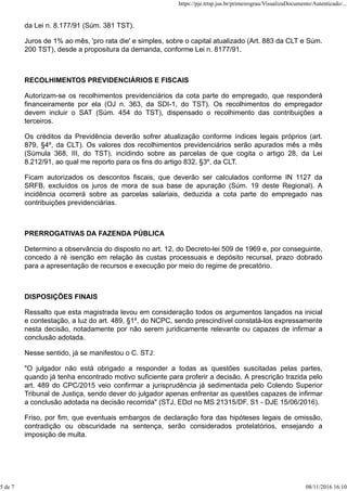 381clt Sentença - Correios - Vale Alimentação | PDF