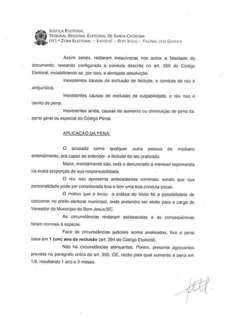 Sentença - Vaanderlei Adílio - Crime