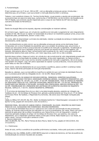 Sentença de Anibal Moura