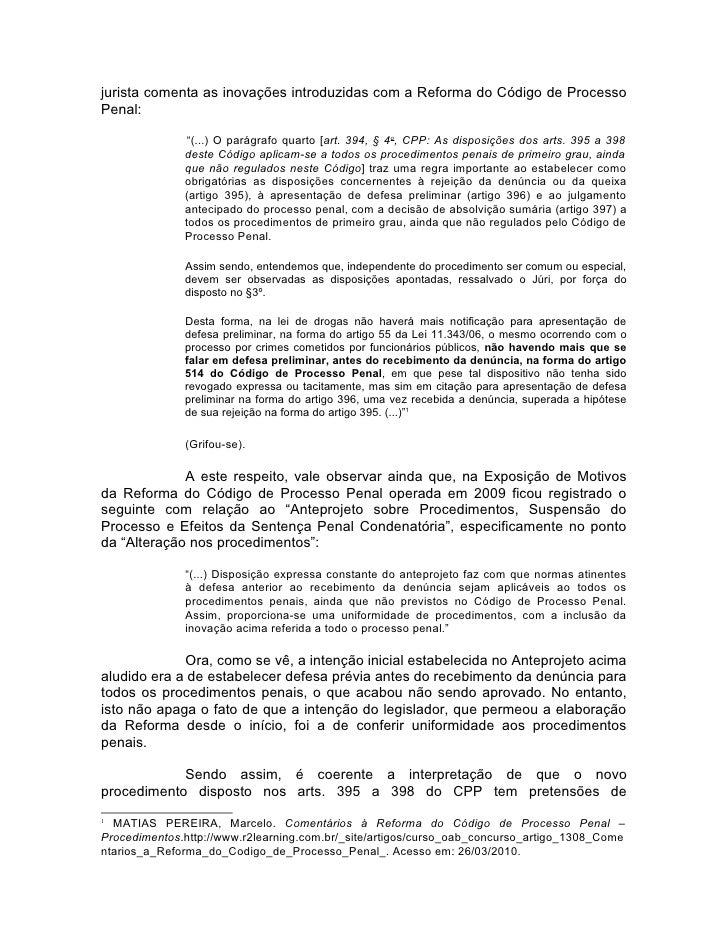 Artigo 397 cpp