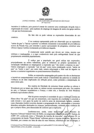 Sentença na Ação Civil Pública n.º 0002751-51.2012.4.03.6100 movida pelo MPF contra Silas Malafaia