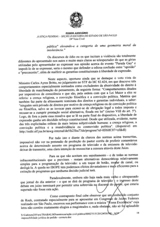Sentença na Ação Civil Pública n.º 0002751-51.2012.4.03.6100 movida pelo MPF contra Silas Malafaia