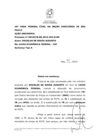 judis.com.br - Ação FGTS - Sentença Procedente - TRF 3º Região - SÃO PAULO (SP) INPC