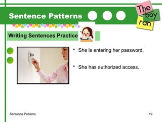Practical Sentence Patterns Sentence-Patterns for English beginners. | PPTX