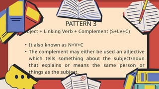 Sentence-Patterns.(Past Tense, Present Tense, Future Tense) | PPTX