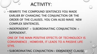 Sentence structures | PPTX