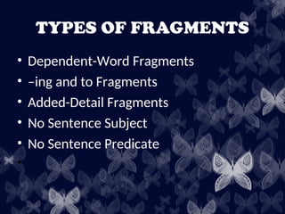 Fragment In Writing Examples Understanding Sentence Fragments: Types and Corrections for Clear ...