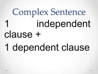 Sentence According to Structure | PPTX